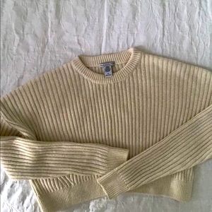 Urban Outfitters cropped crew neck sweater
